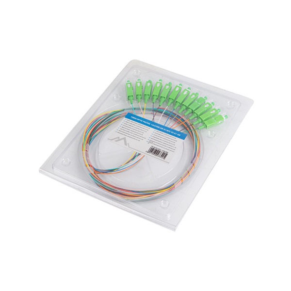 Lanberg FP-SCAP-SE21-1202-MC Monomódusú SC/APC optikai pigtail kábel 2m 12db/csomag