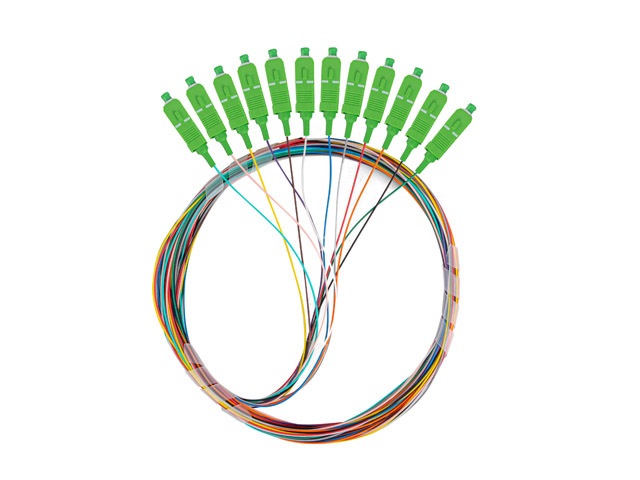Lanberg FP-SCAP-SS21-1202-MC Monomódusú SC/APC optikai pigtail kábel 2m 12db/csomag