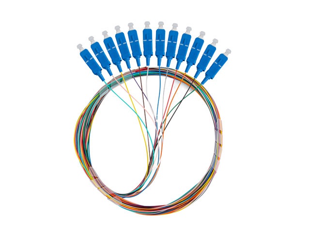 Lanberg FP-SCUP-SE21-1202-MC Monomódusú SC/UPC optikai pigtail kábel 2m 12db/csomag