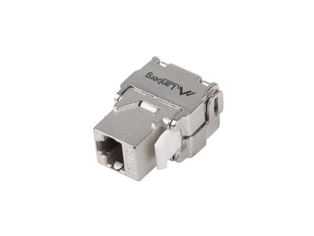 Lanberg KSF5-2000 Cat.5e FTP 180°-os szerszám nélkül szerelhető árnyékolt RJ45 Keystone jack
