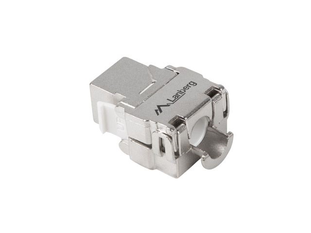 Lanberg KSF5-2000 Cat.5e FTP 180°-os szerszám nélkül szerelhető árnyékolt RJ45 Keystone jack