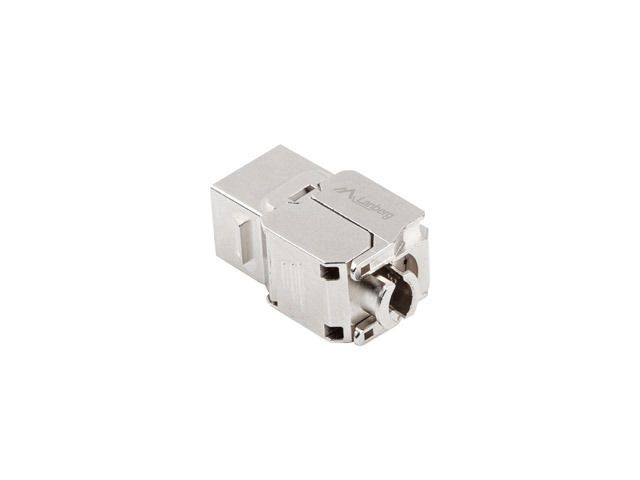 Lanberg KSF7-2000 Cat.7 FTP 180°-os szerszám nélkül szerelhető árnyékolt RJ45 Keystone jack