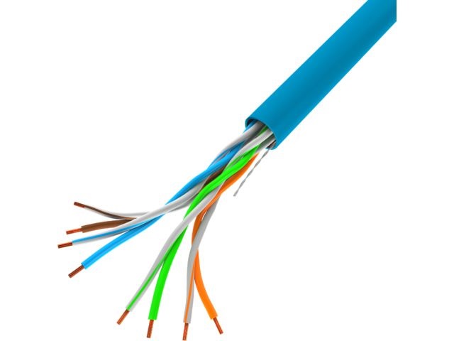 Lanberg LCU5-12CU-0305-B Cat.5e U/UTP AWG24 PVC CU 305m árnyékolatlan kék fali kábel
