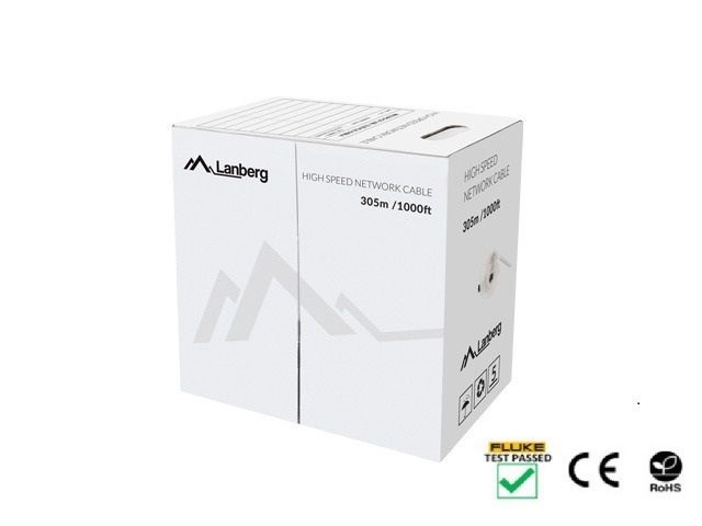 Lanberg LCU5-12CU-0305-O Cat.5e U/UTP AWG24 PVC CU 305m árnyékolatlan narancs fali kábel
