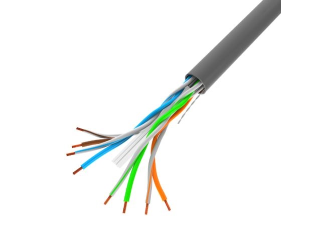 Lanberg LCU6-12CU-0305-S Cat.6 U/UTP AWG23 Fca PVC 305m árnyékolatlan szürke fali kábel