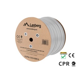 Lanberg LCUF6L-11CU-0305-S Cat.6 U/FTP AWG23 Dca LSZH 305m árnyékolt szürke fali kábel