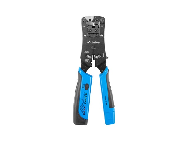 Lanberg NT-0203 RJ45/RJ11/RJ12 csatlakozókhoz krimpelő szerszám és kábel teszter