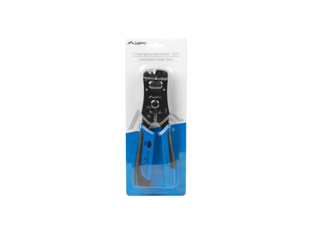 Lanberg NT-0203 RJ45/RJ11/RJ12 csatlakozókhoz krimpelő szerszám és kábel teszter