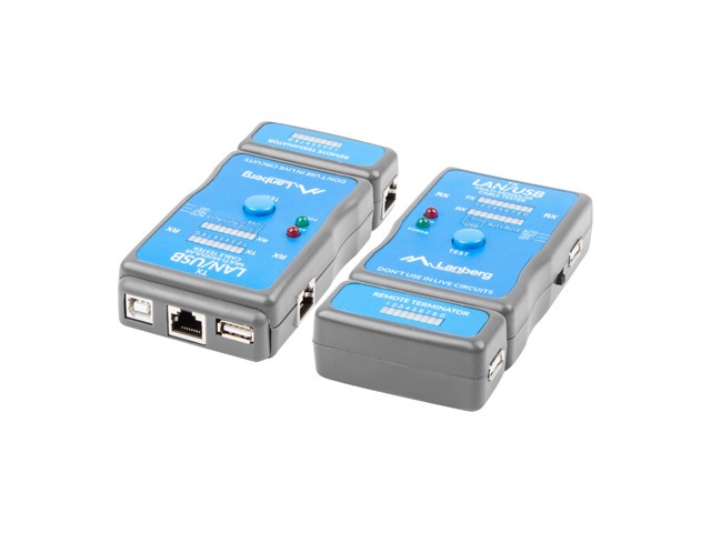 Lanberg NT-0403 hálózati RJ45 /RJ11/ USB kábelteszter