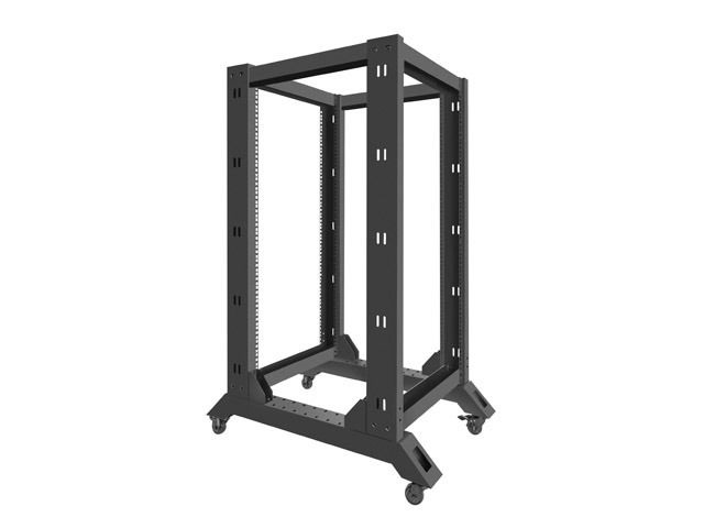 Lanberg OR01-6822-B 19" 22U SZÉL:600mm MÉLY:800mm MAG:1249mm lapraszerelt fekete rack keret