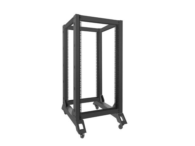 Lanberg OR01-6822-B 19" 22U SZÉL:600mm MÉLY:800mm MAG:1249mm lapraszerelt fekete rack keret