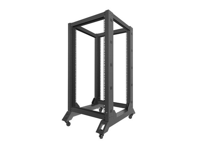 Lanberg OR01-6822-B 19" 22U SZÉL:600mm MÉLY:800mm MAG:1249mm lapraszerelt fekete rack keret