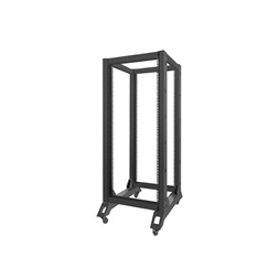 Lanberg OR01-6827-B 19" 27U SZÉL:600mm MÉLY:800mm MAG:1472mm lapraszerelt fekete rack keret