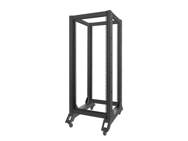 Lanberg OR01-6827-B 19" 27U SZÉL:600mm MÉLY:800mm MAG:1472mm lapraszerelt fekete rack keret