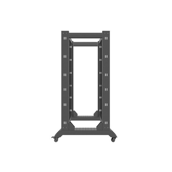 Lanberg OR01-6827-B 19" 27U SZÉL:600mm MÉLY:800mm MAG:1472mm lapraszerelt fekete rack keret