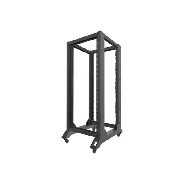 Lanberg OR01-6827-B 19" 27U SZÉL:600mm MÉLY:800mm MAG:1472mm lapraszerelt fekete rack keret