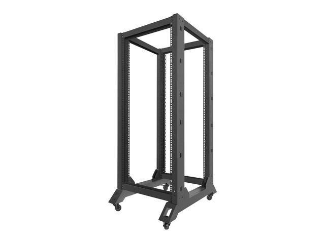 Lanberg OR01-6827-B 19" 27U SZÉL:600mm MÉLY:800mm MAG:1472mm lapraszerelt fekete rack keret