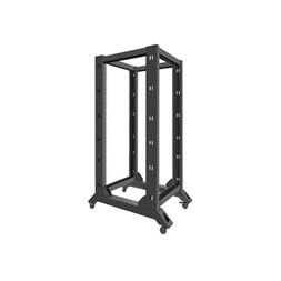 Lanberg OR01-6827-B 19" 27U SZÉL:600mm MÉLY:800mm MAG:1472mm lapraszerelt fekete rack keret