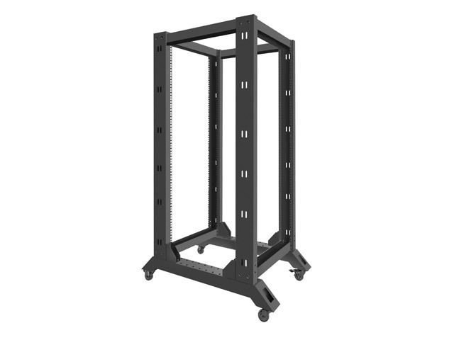 Lanberg OR01-6827-B 19" 27U SZÉL:600mm MÉLY:800mm MAG:1472mm lapraszerelt fekete rack keret