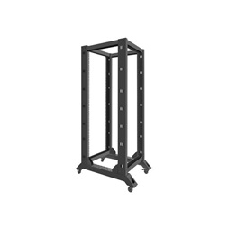 Lanberg OR01-6832-B 19" 32U SZÉL:600mm MÉLY:800mm MAG:1694mm lapraszerelt fekete rack keret