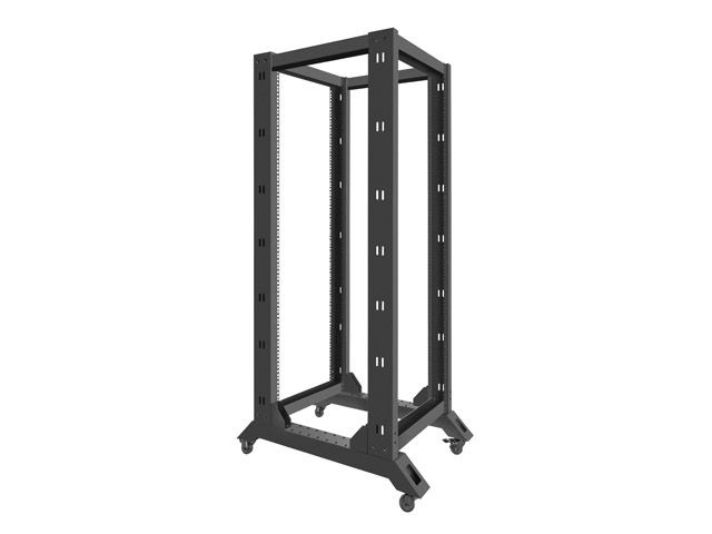Lanberg OR01-6832-B 19" 32U SZÉL:600mm MÉLY:800mm MAG:1694mm lapraszerelt fekete rack keret