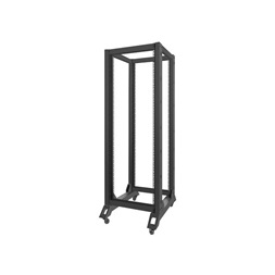Lanberg OR01-6832-B 19" 32U SZÉL:600mm MÉLY:800mm MAG:1694mm lapraszerelt fekete rack keret