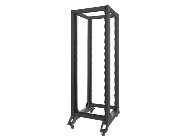 Lanberg OR01-6832-B 19" 32U SZÉL:600mm MÉLY:800mm MAG:1694mm lapraszerelt fekete rack keret