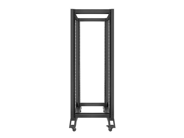 Lanberg OR01-6832-B 19" 32U SZÉL:600mm MÉLY:800mm MAG:1694mm lapraszerelt fekete rack keret