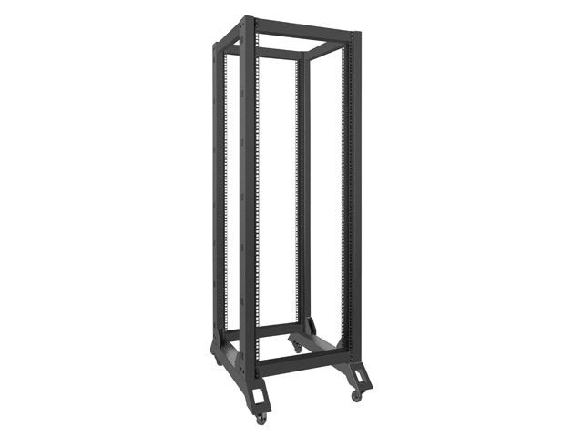 Lanberg OR01-6832-B 19" 32U SZÉL:600mm MÉLY:800mm MAG:1694mm lapraszerelt fekete rack keret