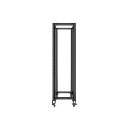 Lanberg OR01-6842-B 19" 42U SZÉL:600mm MÉLY:800mm MAG:2138mm lapraszerelt fekete rack keret