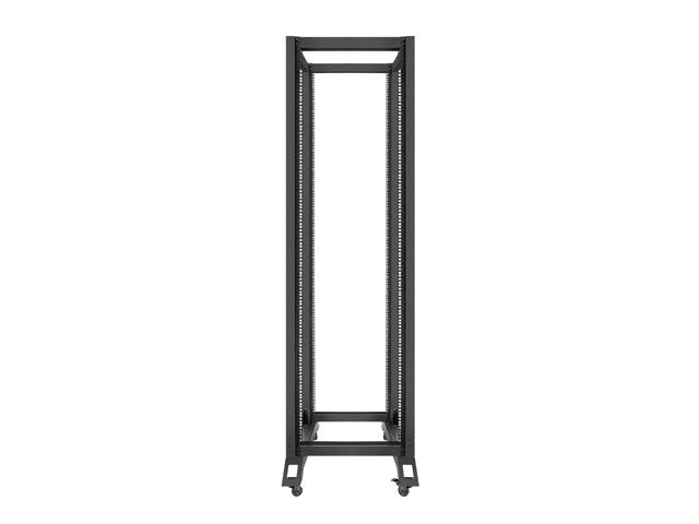 Lanberg OR01-6842-B 19" 42U SZÉL:600mm MÉLY:800mm MAG:2138mm lapraszerelt fekete rack keret