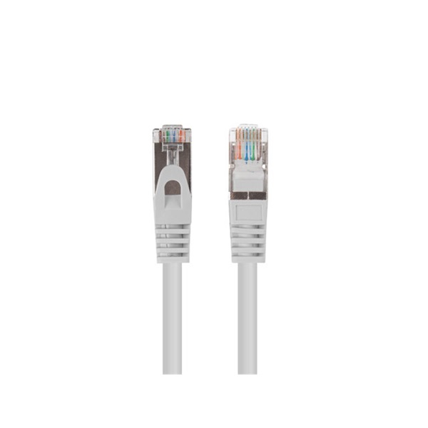 Lanberg PCF5-10CC-0025-S Cat.5e F/UTP PVC CCA árnyékolt réz bevonatú alumínium szürke patch kábel 0,25m