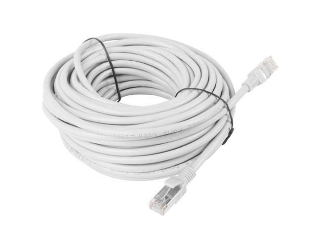 Lanberg PCF5-10CC-1500-S Cat.5e F/UTP PVC CCA árnyékolt réz bevonatú alumínium szürke patch kábel 15m