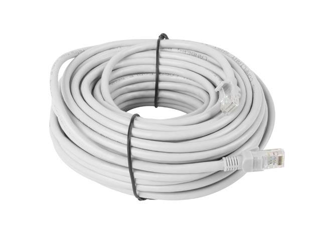 Lanberg PCF5-10CC-2000-S Cat.5e F/UTP PVC CCA árnyékolt réz bevonatú alumínium szürke patch kábel 20m