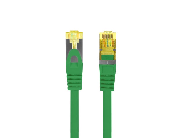 Lanberg PCF6A-10CU-0025-G Cat.6A S/FTP AWG27 LSZH árnyékolt zöld patch kábel 0,25m