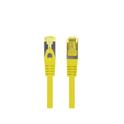 Lanberg PCF6A-10CU-0025-Y Cat.6A S/FTP AWG27 LSZH árnyékolt sárga patch kábel 0,25m