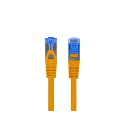 Lanberg PCF6A-10CC-0100-O Cat.6A S/FTP LSZH CCA árnyékolt réz bevonatú alumínium narancs patch kábel 1m