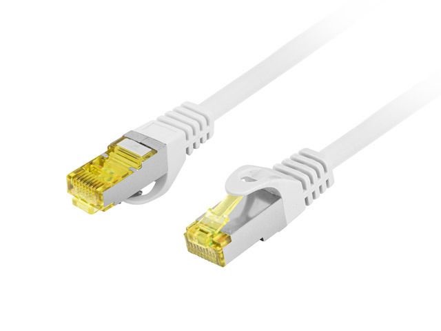 Lanberg PCF6A-10CU-0100-S Cat.6A S/FTP AWG27 LSZH árnyékolt szürke patch kábel 1m