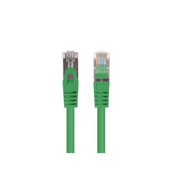 Lanberg PCF6-10CC-0025-G Cat.6 F/UTP PVC CCA árnyékolt réz bevonatú alumínium zöld patch kábel 0,25m