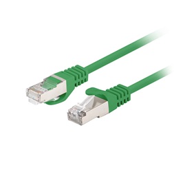 Lanberg PCF6-10CC-0025-G Cat.6 F/UTP PVC CCA árnyékolt réz bevonatú alumínium zöld patch kábel 0,25m