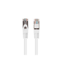 Lanberg PCF6-10CC-0025-W Cat.6 F/UTP PVC CCA árnyékolt réz bevonatú alumínium fehér patch kábel 0,25m