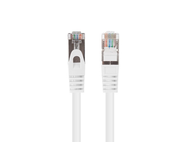 Lanberg PCF6-10CC-0025-W Cat.6 F/UTP PVC CCA árnyékolt réz bevonatú alumínium fehér patch kábel 0,25m