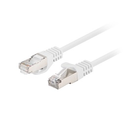 Lanberg PCF6-10CC-0025-W Cat.6 F/UTP PVC CCA árnyékolt réz bevonatú alumínium fehér patch kábel 0,25m