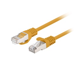 Lanberg PCF6-10CC-0025-Y Cat.6 F/UTP PVC CCA árnyékolt réz bevonatú alumínium narancs patch kábel 0,25m