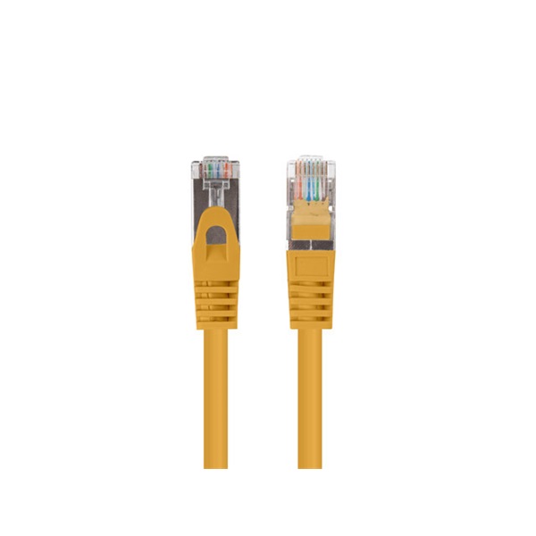 Lanberg PCF6-10CC-0025-Y Cat.6 F/UTP PVC CCA árnyékolt réz bevonatú alumínium narancs patch kábel 0,25m