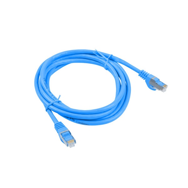 Lanberg PCF6-10CC-0150-B Cat.6 F/UTP PVC CCA árnyékolt réz bevonatú alumínium kék patch kábel 1,5m