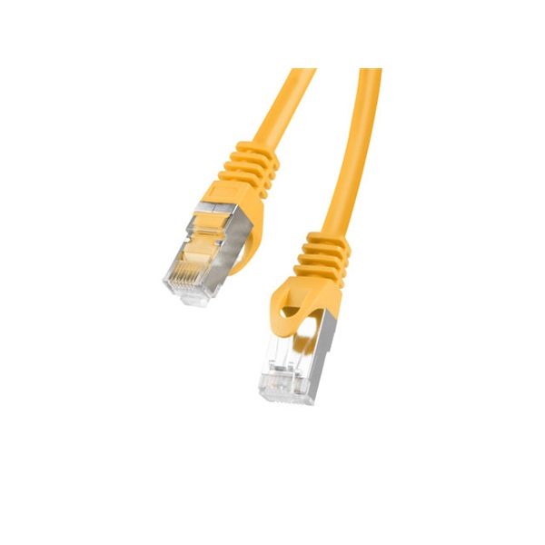 Lanberg PCF6-10CC-0150-Y Cat.6 F/UTP PVC CCA árnyékolt réz bevonatú alumínium narancs patch kábel 1,5m