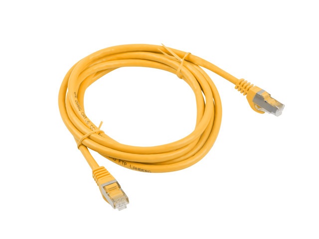 Lanberg PCF6-10CC-0150-Y Cat.6 F/UTP PVC CCA árnyékolt réz bevonatú alumínium narancs patch kábel 1,5m