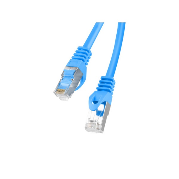 Lanberg PCF6-10CC-0200-B Cat.6 F/UTP PVC CCA árnyékolt réz bevonatú alumínium kék patch kábel 2m