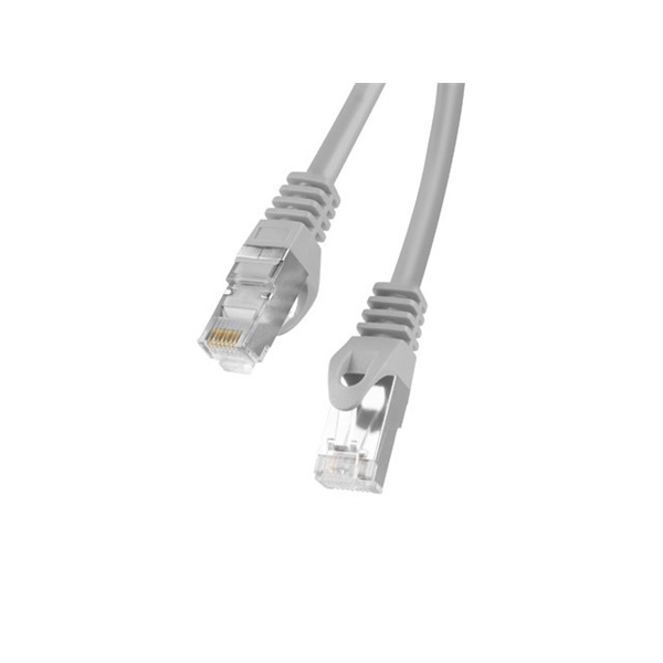 Lanberg PCF6-10CC-0200-S Cat.6 F/UTP PVC CCA árnyékolt réz bevonatú alumínium szürke patch kábel 2m